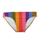 Pastel Rainbow Stripe Swim Brief