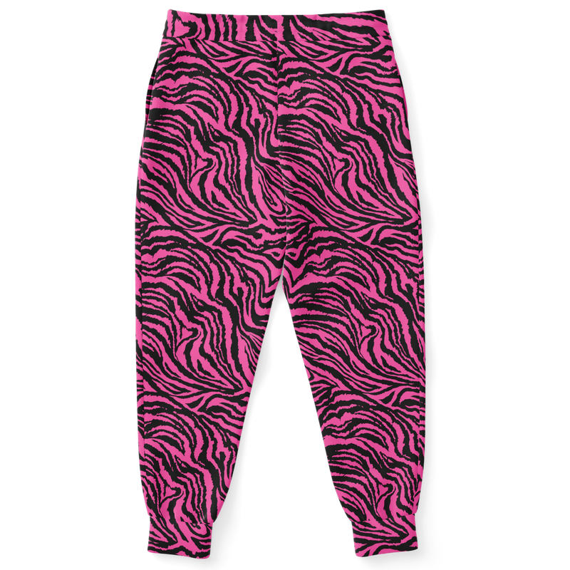 Pink Wavy Zebra Joggers