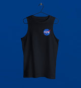Nasa Cum Embroidered Muscle Shirt