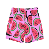 Pink Watermelon Swim Trunks