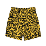 Yellow Wavy Zebra Swim Trunks