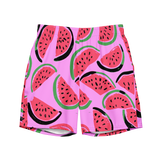 Pink Watermelon Swim Trunks