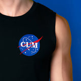 Nasa Cum Embroidered Muscle Shirt