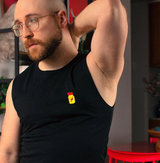 Poppers Embroidered Muscle Shirt