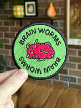 Brain Worms Embroidered Patch