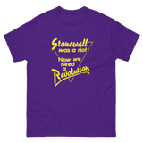 Retro Gay Pride Stonewall Was a Riot T-Shirt