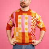 Patchwork Knit Sweater