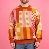 Patchwork Knit Sweater