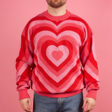 Radial Heart Knit Sweater