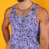 Purple Speckle Gym Tank