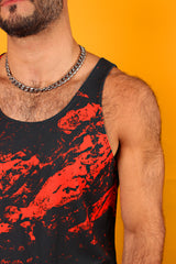 Red Marble Gym Tank