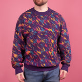 Purple Tacky 80's Knit Sweater