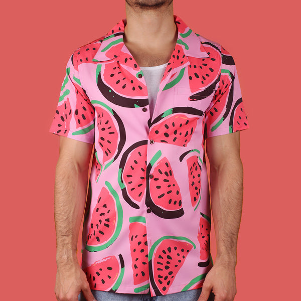 Pink Watermelon Hawaiian Shirt