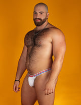 White Pander Ribbed Thong