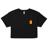 Poppers Embroidered Crop Top
