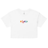90's Style Faggot Embroidered Crop Top