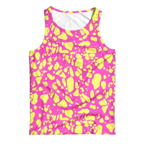 Pink & Yellow Speckle Gym Tank
