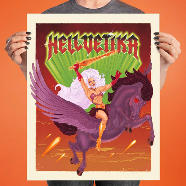 Hellvetika "Power of Gayskull" Art Print
