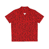 Red Zig-zag Hawaiian Shirt