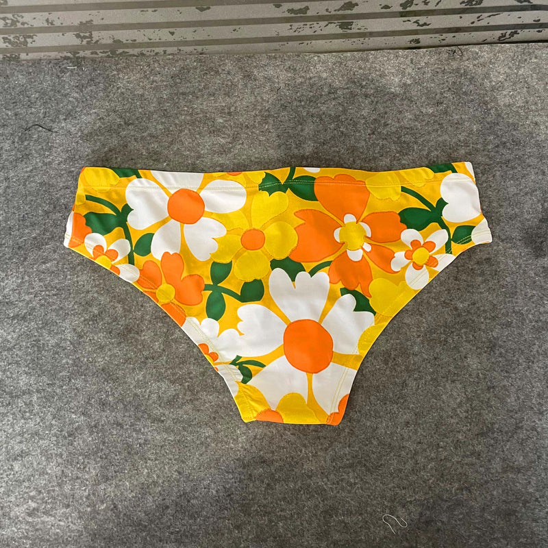 70's Floral Couch Swim Brief - Small 26-29" (Sample Sale)