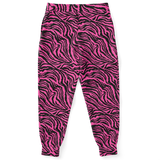 Pink Wavy Zebra Joggers