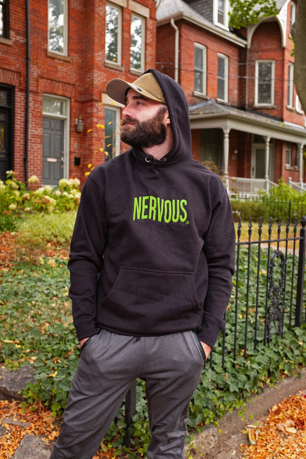 Nervous Embroidered Hoodie - Medium (Sample Sale)