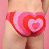 Radial Heart Swim Briefs