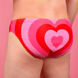 Radial Heart Swim Brief - Blossom