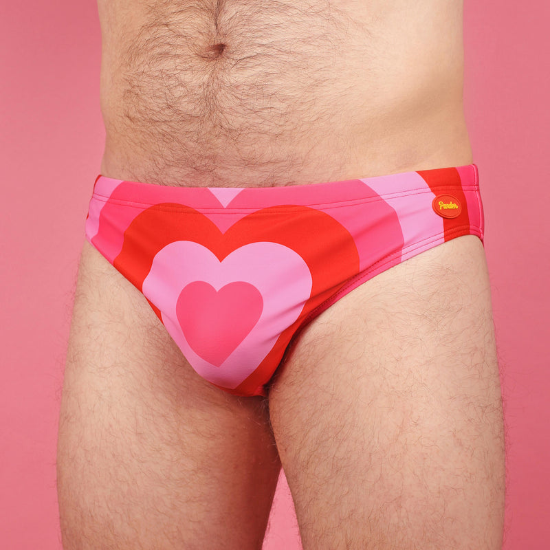 Radial Heart Swim Briefs