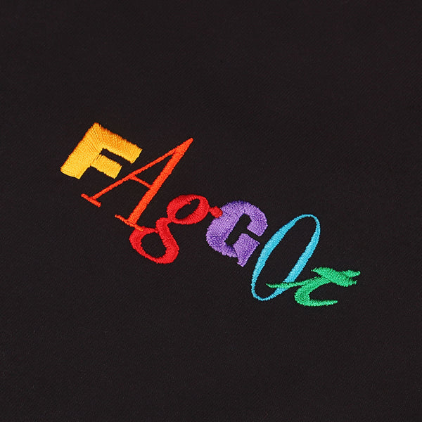 90's Style Faggot Embroidered Crop Top