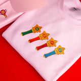 Magical Girl Transformation Wands Embroidered Sweatshirt