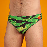 Green Camo Tiger Swim Brief