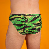 Green Camo Tiger Swim Brief