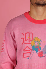 8-Bit Anime Girl Knit Sweater