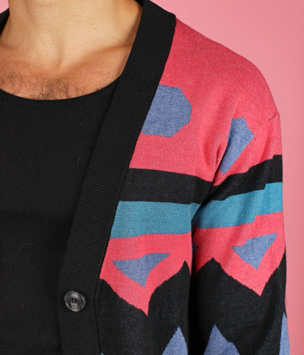 Funky 90's Knit Cardigan