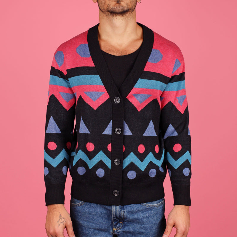 Funky 90's Knit Cardigan