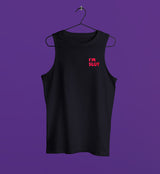 I'm Slut Embroidered Muscle Tank (Sample Sale) - Large