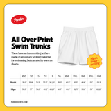 80's Brushstroke Swim Trunks