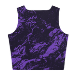 Purple Marble Crop Tank