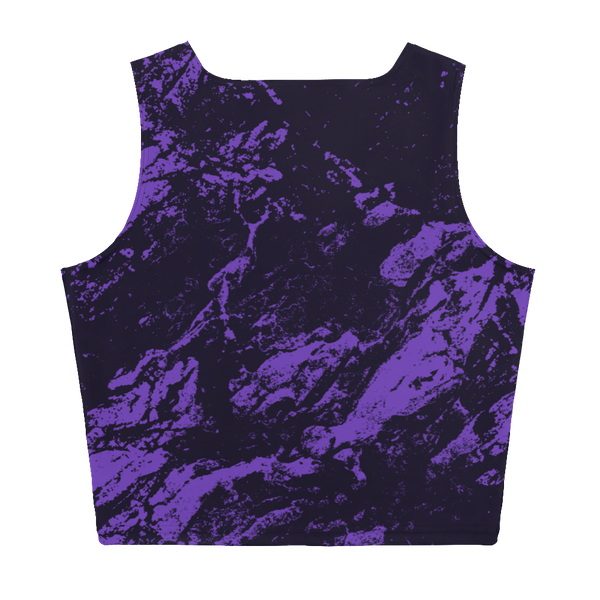 Purple Marble Crop Tank