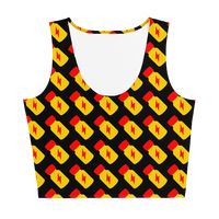 Poppers Pattern Crop Tank