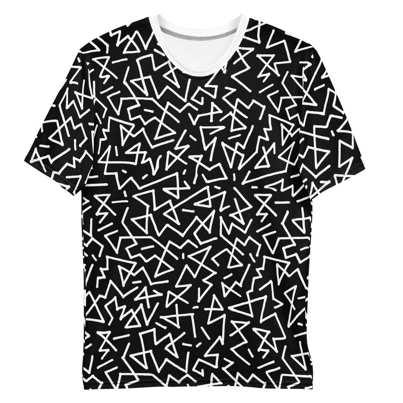 Zig-Zag Black and White T-Shirt