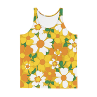 70's Floral Couch Tank Top