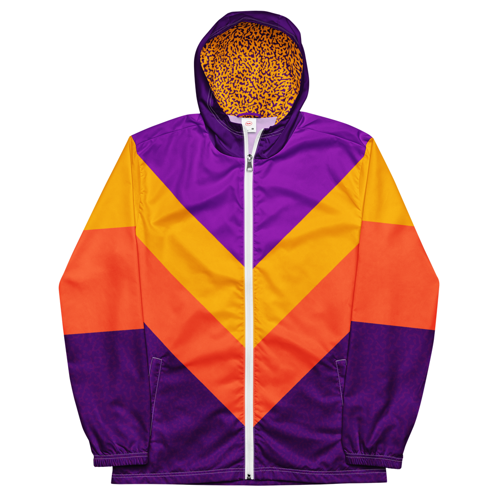 Pink and 2024 orange windbreaker