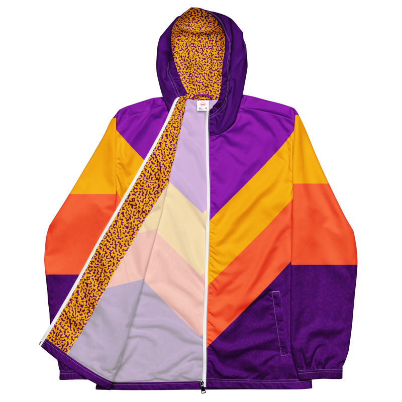 80's Purple & Orange Windbreaker