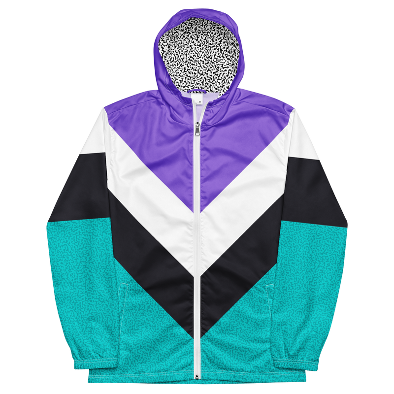 90's Purple & Teal Windbreaker