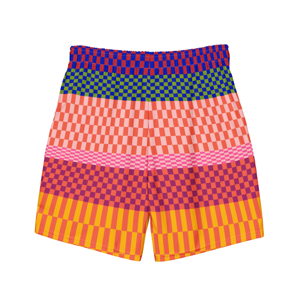 Checkered Swim Trunks