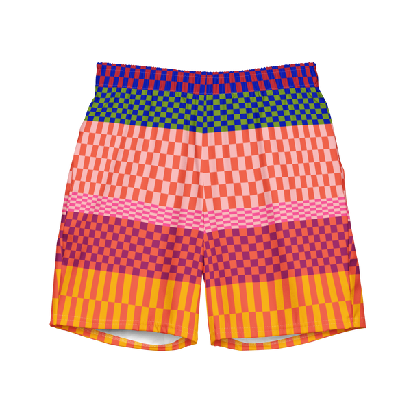 Checkered Swim Trunks - 30" (Sample Sale)