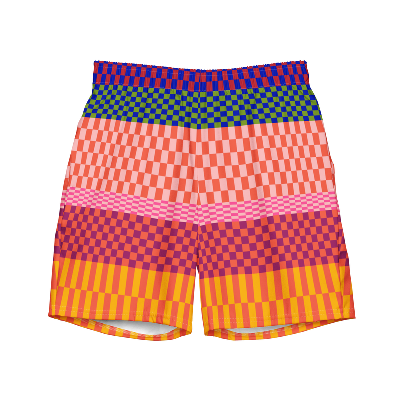 Checkered Swim Trunks - 30" (Sample Sale)