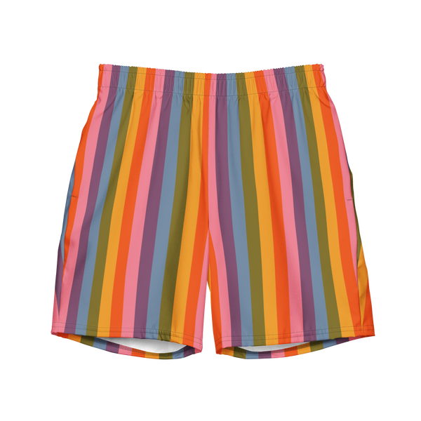Pastel Rainbow Swim Trunks - 28" (Sample Sale)